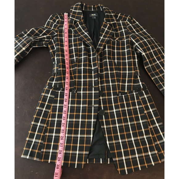 Anthropologie Maeve Oversized Plaid Equestrian Blazer - Size 4 - Picture 9 of 11